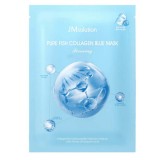 Увлажняющая маска с коллагеном для эластичности кожи JMsolution Pure Fish Collagen Blue Mask 30 мл